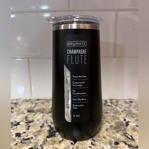 NEW! Brumate Champagne Flute - 12oz Black